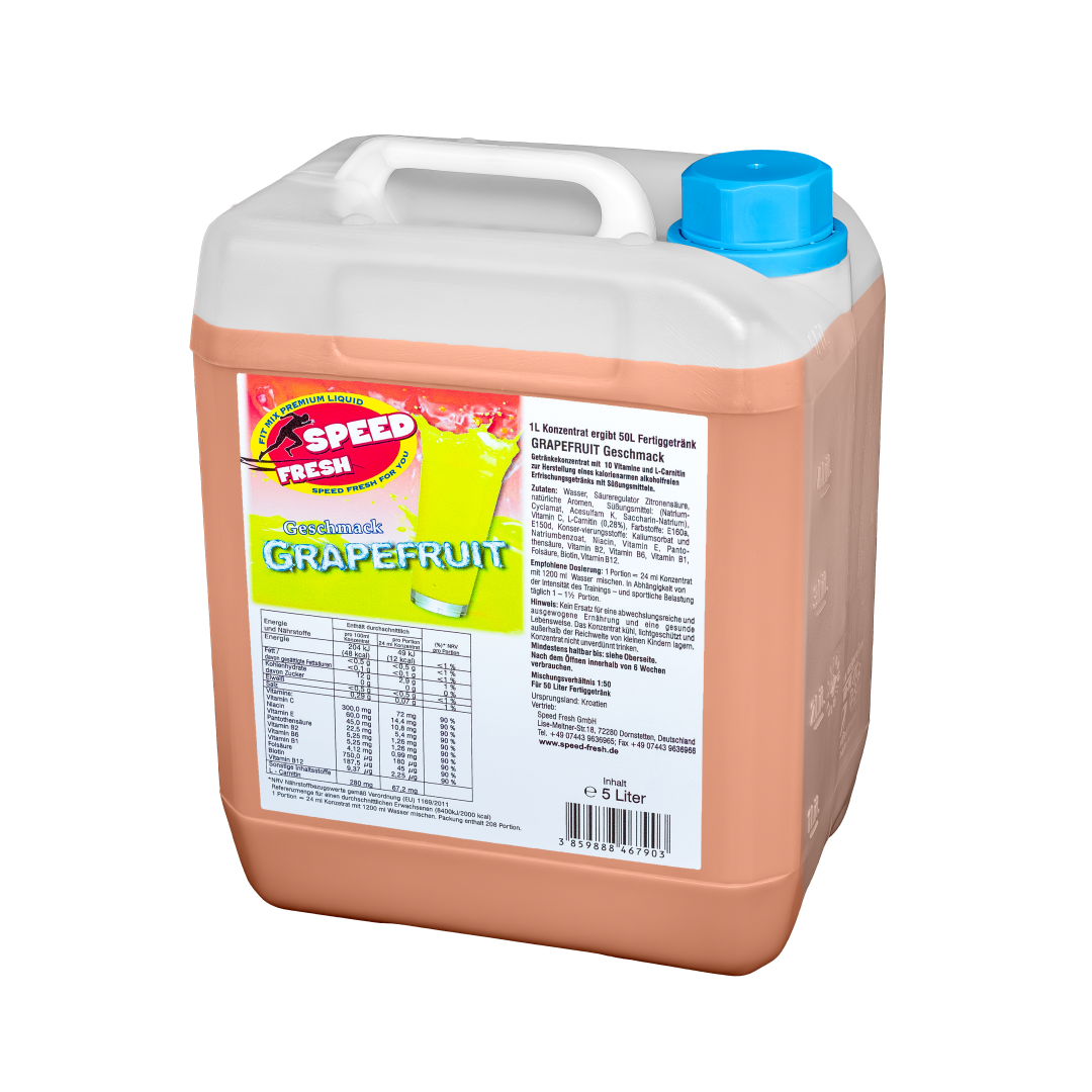 5L Fitnesskonzentrat Grapefruit