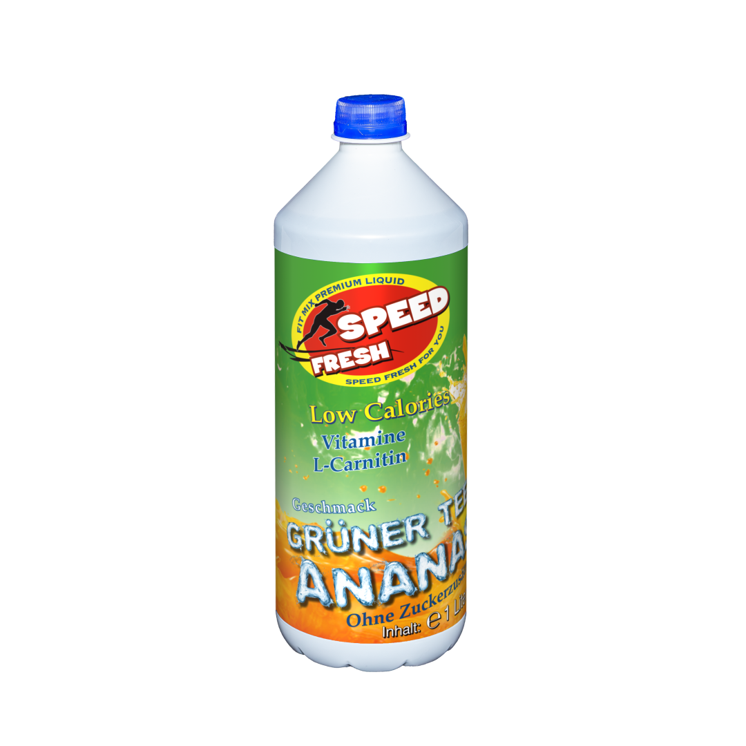 1L Fitnesskonzentrat Grüner Tee Ananas