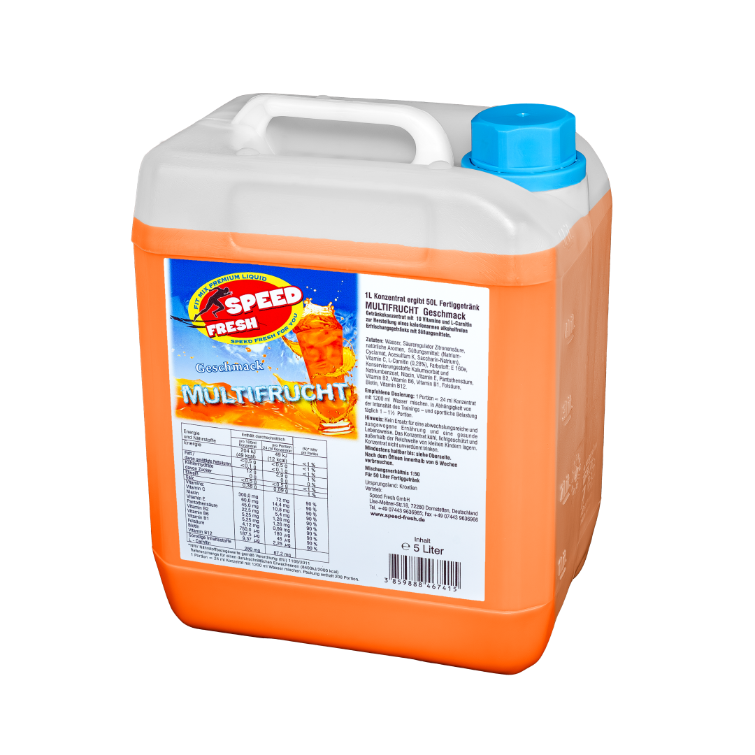 5L Fitnesskonzentrat Multifrucht