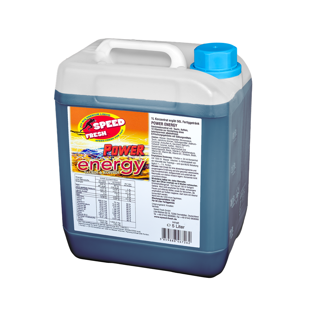 5L Fitnesskonzentrat Power Energy