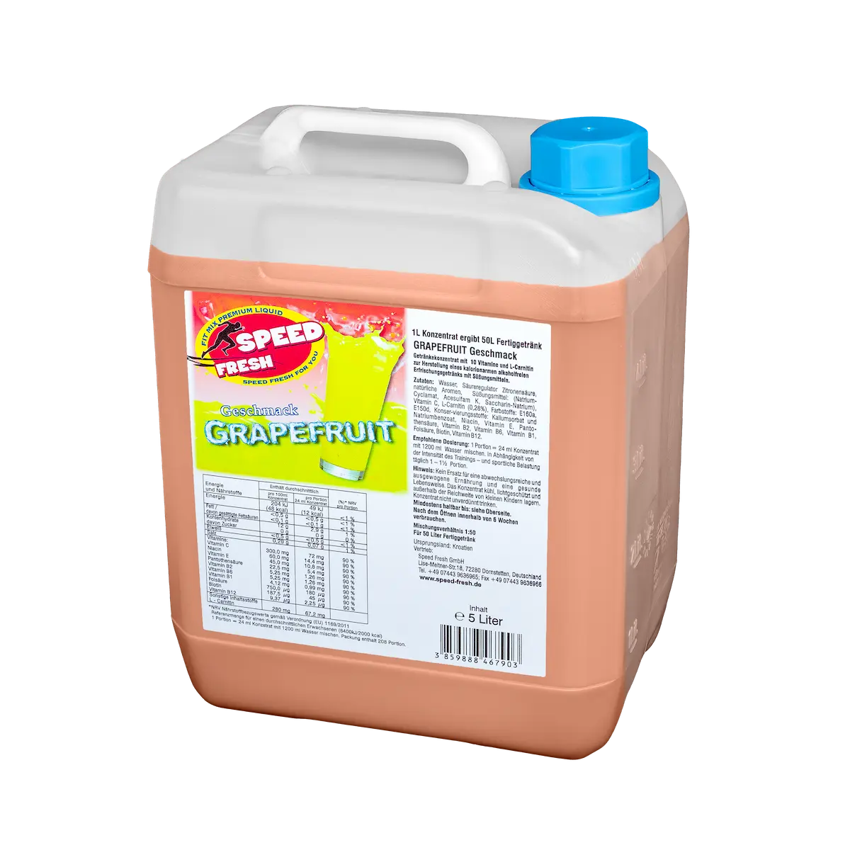 5L Fitnesskonzentrat Grapefruit